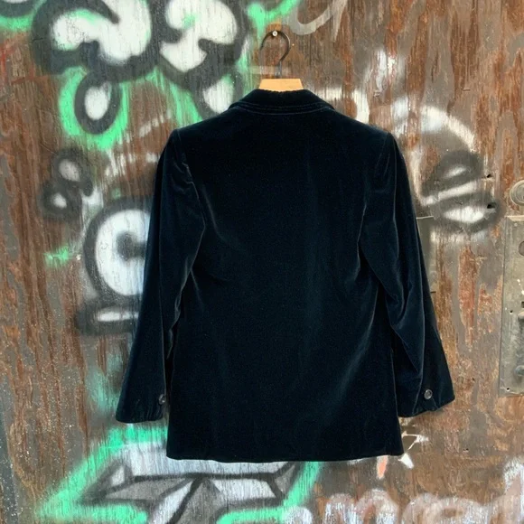 Vintage YVES SAINT LAURENT Rive Gauche Velvet Blazer YSL